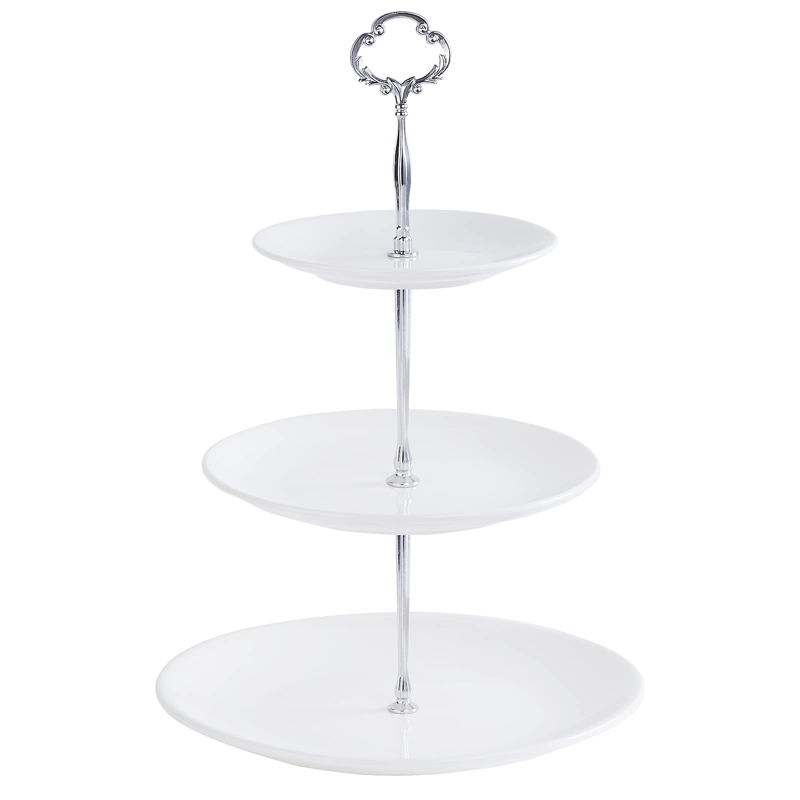Buy DEFWAY Afternoon Tea cake Stand 3 Tier White Cake Display Stand