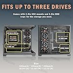 KEDIERS PC CASE ATX 4 Fans Pre-Installed, Type-C Mid Tower Computer Case with Full-View Dual Tempered Glass, Gaming PC Case,Black,K4 - Image 5