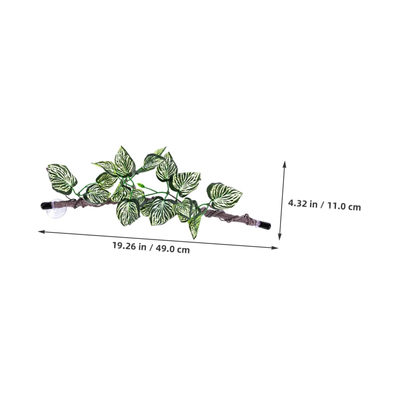ORFOFE 2 Szt. Realistic Jungle Vines with Suction Cup for Reptile Tank Climbing Branches Flexible Terrarium Plant Decoration for Snakes Lizards Amphibians And Spiders