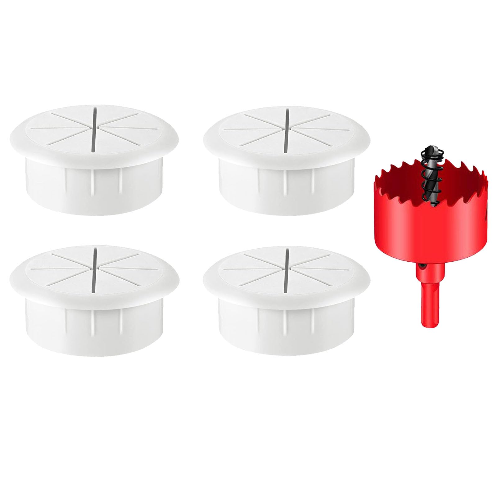 DuDuZui 4PCS 60mm Desk Grommet
