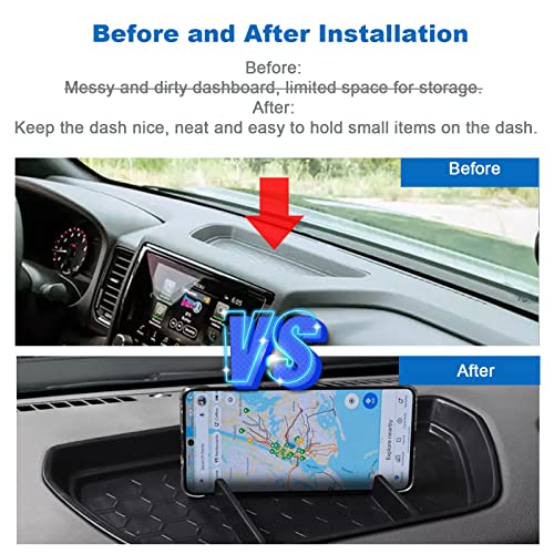 Image of CDEFG for 2022-2024 Frontier Pickup Truck Center Console Dash Organizer 2023 2024 Nisan Frontier Truck Dashboard Table Tray Storage Box Dash Phone Holder 2024 Frontier Truck Accessories