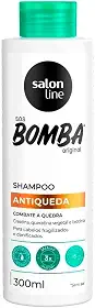 Salon Line, Shampoo, SOS Bomba, Antiqueda, Combate a Queda, Vegano - Todos os Tipos de Cabelos, 300 ml