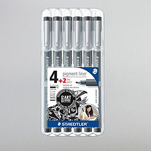 Preisvergleich Produktbild Staedtler, Pigment-Liner, 6 Stück