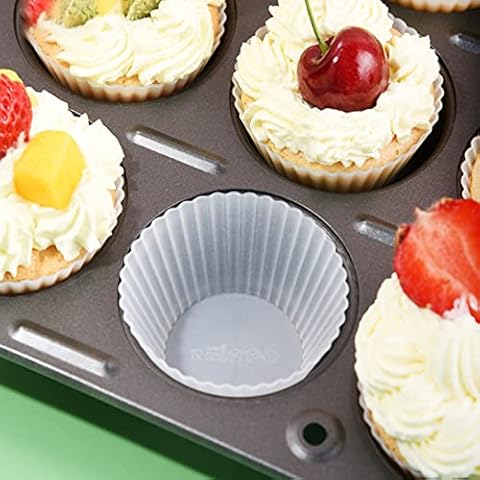 Silicone Baking Cups,Kitchen Reusable Silicone Baking Cups Cover