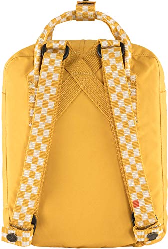 Image of Fjallraven, Kanken Mini Classic Backpack for Everyday, Ochre-Chess Pattern