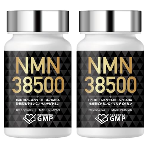 NMN サプリメント 38500mg (1粒321mg) 日本製 高純度100% GMP認定商品 耐酸性 サプリ 全ロット分析 120日分 LaboTech-pH (2本セット)