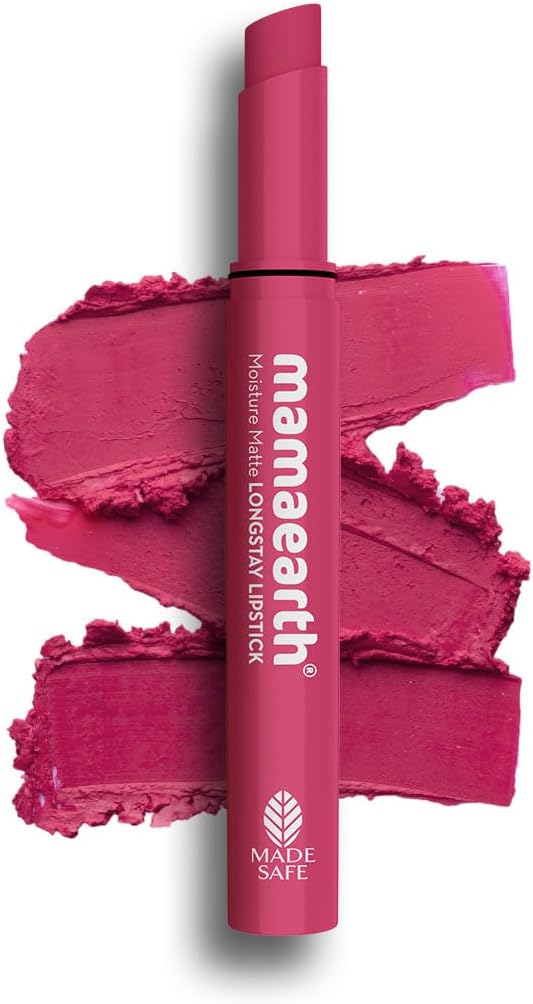 Moisture Matte Longstay Lipstick with Avocado Oil & Vitamin E for 12 Hour Long Stay - 03 Candyfloss Pink - 2 g
