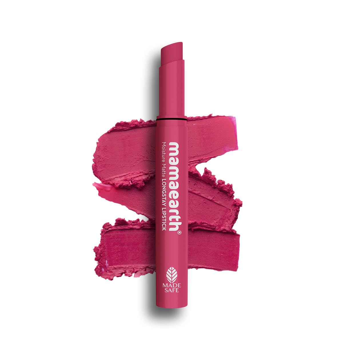 MAMAEARTHMoisture Matte Longstay Lipstick with Avocado Oil & Vitamin E for 12 Hour Long Stay - 03 Candyfloss Pink - 2 g