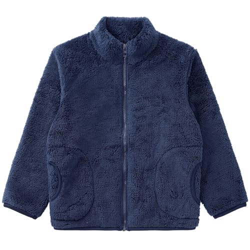 JEYPINMI Boys and Toddlers' Full-Zip Polar Fleece Jacket Casual Coat Ultra Soft School Outerwear2