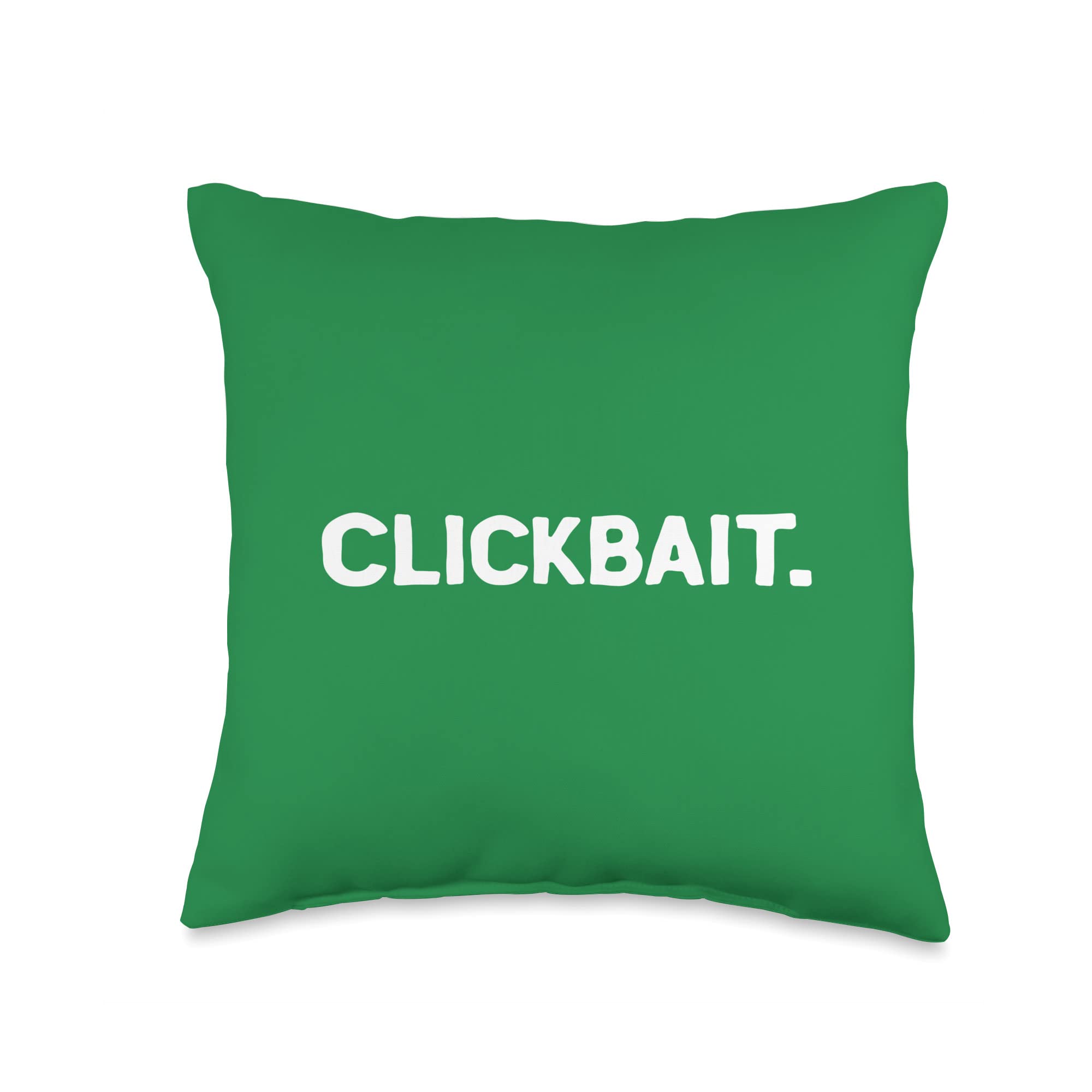 Merch For Gamers Clickbait Thumbnail Content Creators Video Maker Vlog Meme Throw Pillow, 16x16, Multicolor