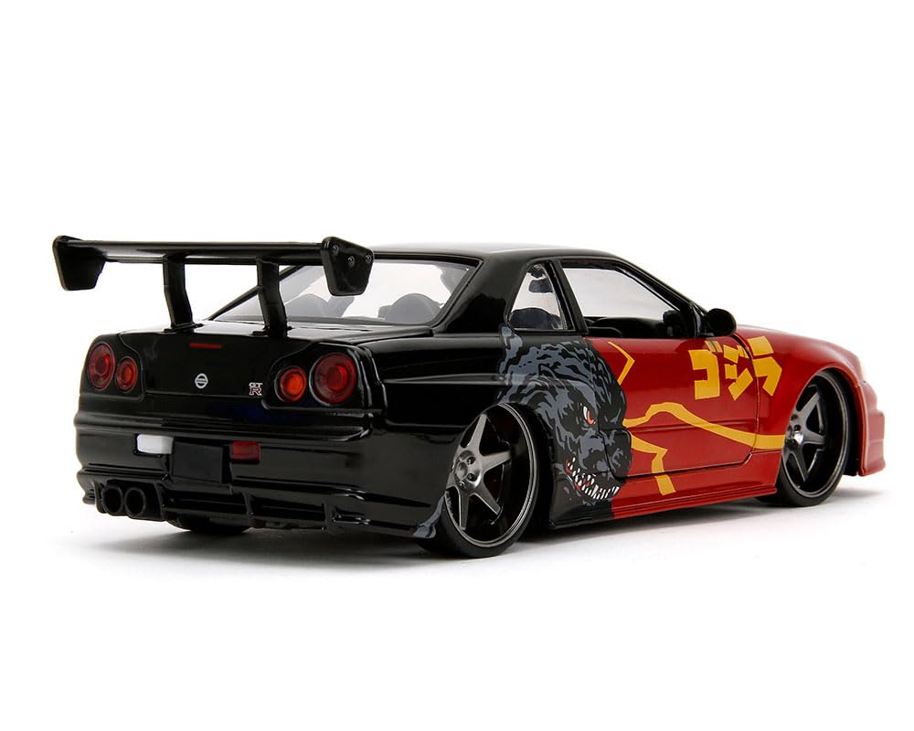 ゴジラ 2002年式日産スカイラインGT-R(R34) Amazon.co.jp: JADA TOYS 1/24 日産 スカイライン GT-R R34 2002
