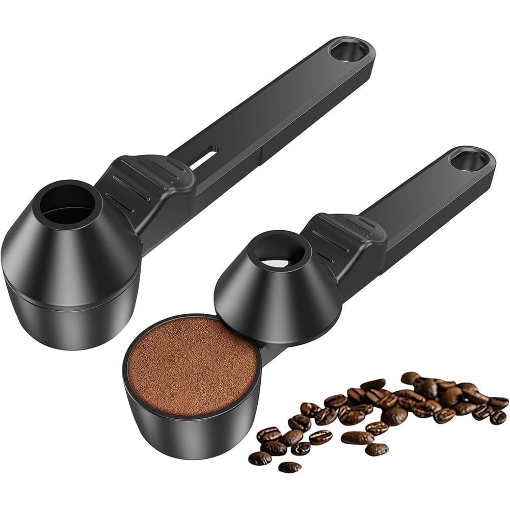 CTRLZS Coffee Measuring Spoon 2 Tablespoons Included 2pcs Coffee Scoop& Funnel for Reusable K Cup Refillable Coffee Pods