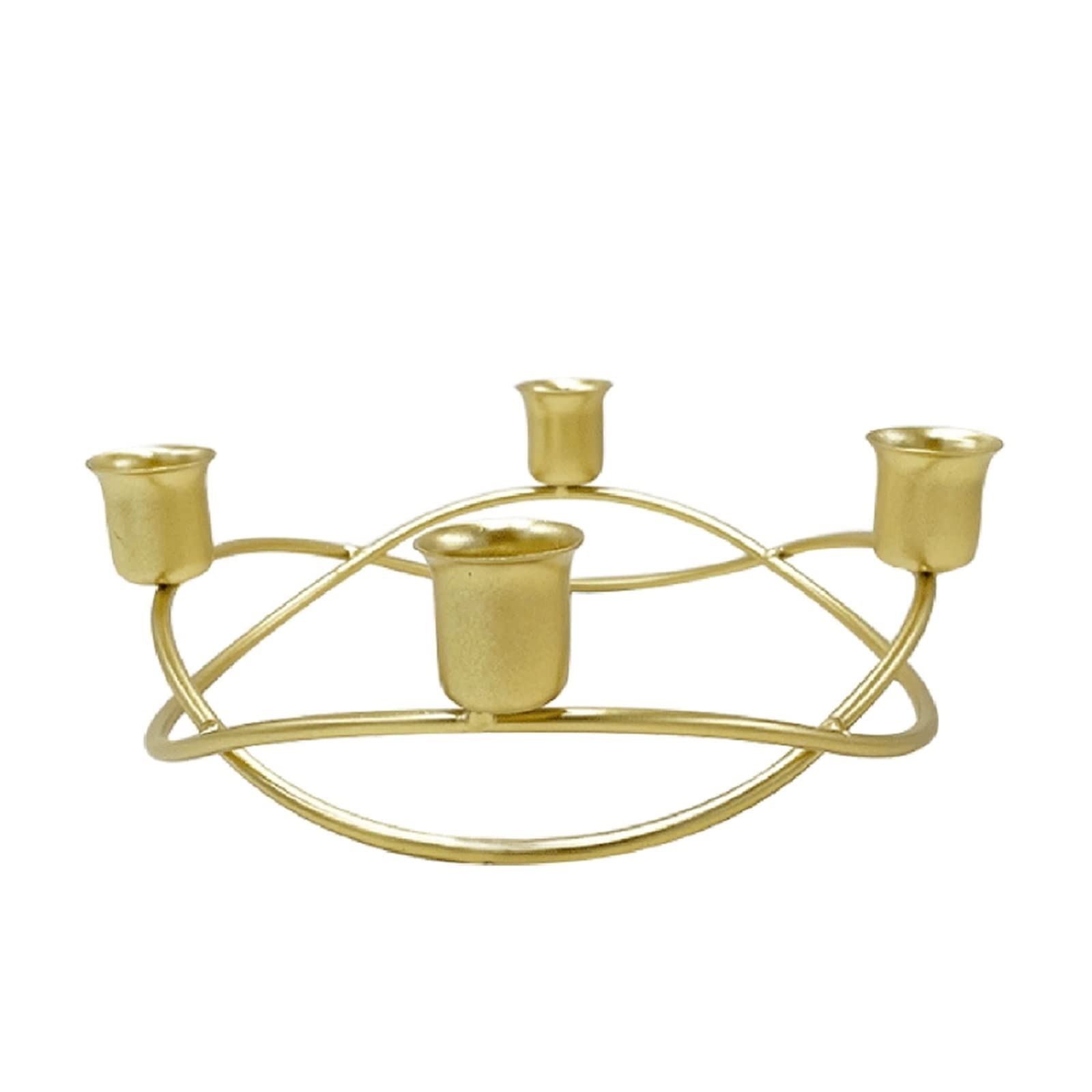 Bougeoir en métal pour décoration de dîner romantique