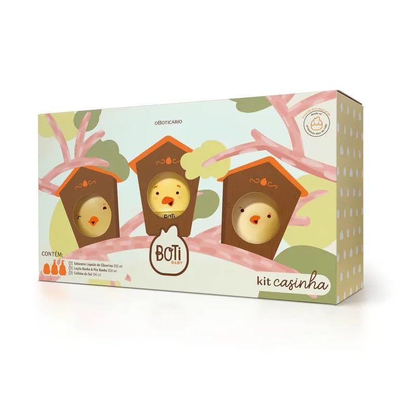 O Boticário Boti Baby Coffret Regalo Bebe y Niños Set con 3...