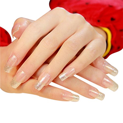 JINDIN 24 Sheet Press On Nails False Nails with Medium Long