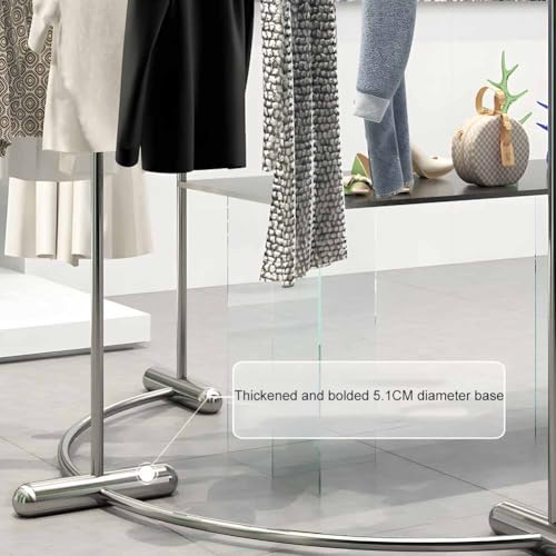 Support à vêtements incurvé combiné pour organiser un dressing moderne à la maison