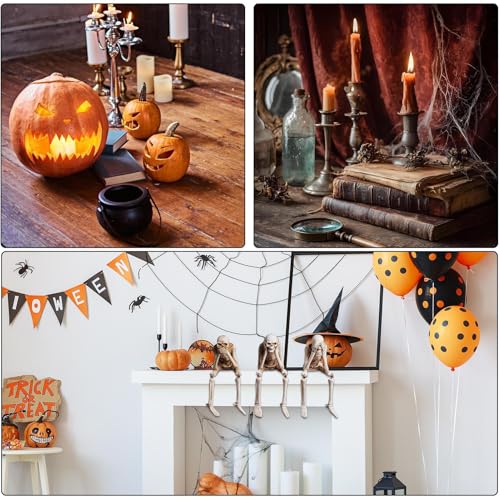 Figuras de esqueleto de Halloween con estatuas detalladas de resina para coleccionistas 5