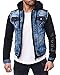 Price comparison product image Cipo & Baxx Men's Leisure Jacket Streetwear Transition Jacket inclusive Shoulder bag. -  Blue - Small