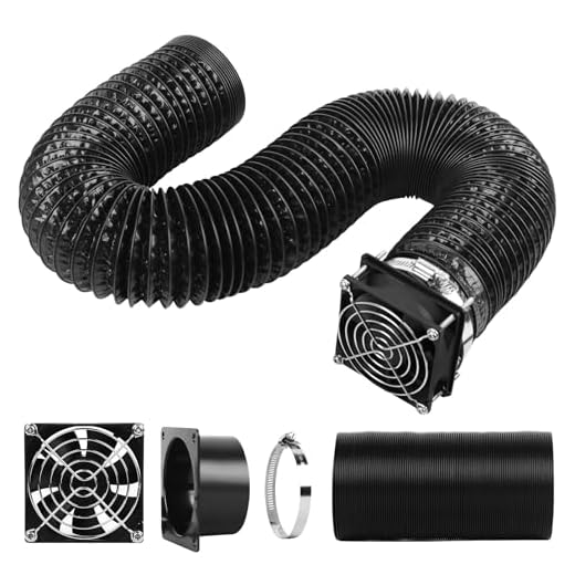 UniTak3D Kit de Extracción Humocon Ventilador Tubo Ventilación Eficiente 4500RPM,Extractor Humos y Olores,Fan Fume Extraction Compatible with Bambu Lab A1/A1 Mini Enclosure/Laser Engraver Enclosure