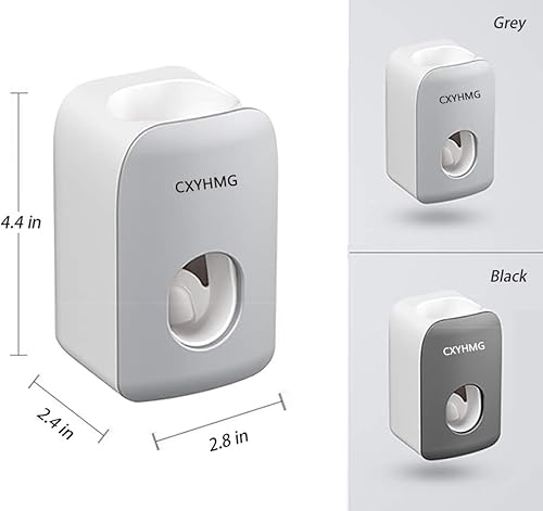 Miniatura 2 de Dispensador automático de pasta de dientes para niños, 2 exprimidores de pasta de dientes para niños y decoración de ducha familiar, es organizador