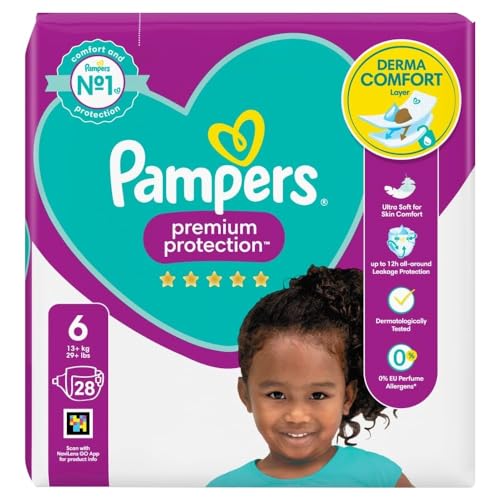 Pampers Premium Protection Size 6 13 kg + Essential Pack 28 Nappies
