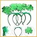 UncleS Irish Leprechaun Fashionable Head Hoop Green Feathered Hair Ornament Hair Styling Tool For Children Adults Photo Props Green Party Headwear