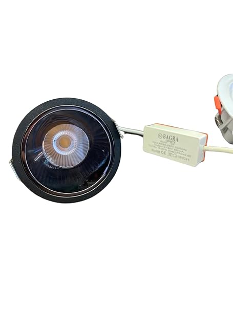 M BAGRA Lights 12W COB LED Downlight with Metal Body | High-Efficiency Recessed Ceiling Light for Modern Interiors
