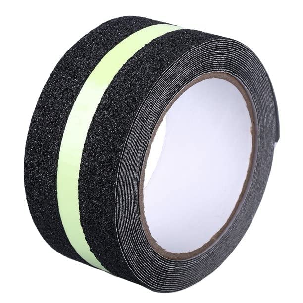 LIMBANI BROTHERS Anti Slip Grip Tape with Green Stripe Non Slip Adhesive Stair Treads,Tread Step Waterproof Stripe for Indoor/Outdoor(5Cm X 5M)