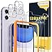 [3+2 pezzi] UniqueMe Vetro Temperato compatibile con iPhone 11 Pellicola Protettiva (6,1 pollici) +Pellicola Fotocamera compatibile con iPhone 11 Vetro con un perfetto servizio post-vendita.