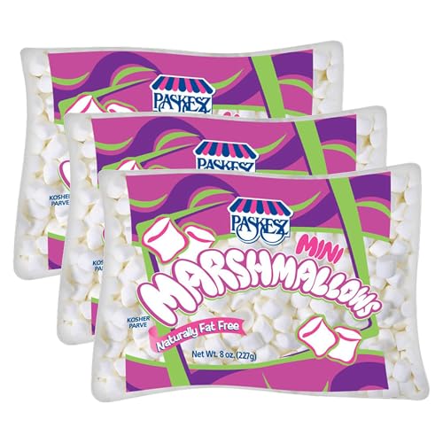 Only Kosher Candy Mini White Marshmallows, Nut Free, Kosher Parve, 8 Ounce (Pack Of 3)