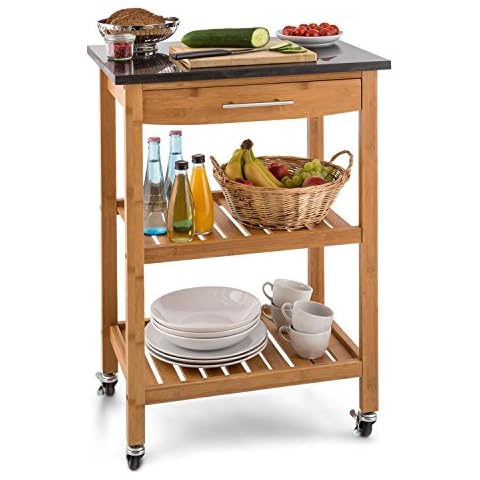 Klarstein Tennessee Carrito Auxiliar de Cocina con 3 Niveles Cover