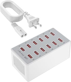 UKCOCO 12 Carregador Carregador De Mesa Carregador Universal Carregador De Celular Estação De Carregador Multi USB Estação De Carregamento USB Estação De Carregamento De Mesa De 12