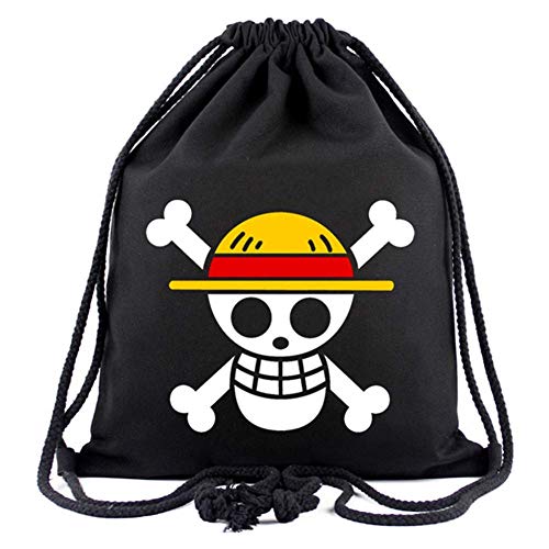 KroY PecoeD One Piece Cordón Mochila  Japonés Anime Luffy Bolsa Sports Gimnasio Senderismo