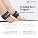 Copper Compression Copper Padded Arch Support - 2 Pain Relief Foot Care Brace Sleeves for Plantar Fasciitis, Heel Spurs - Wide Narrow Feet - Flat Feet & Fallen Arches, High Arch - 1 Pair - Black