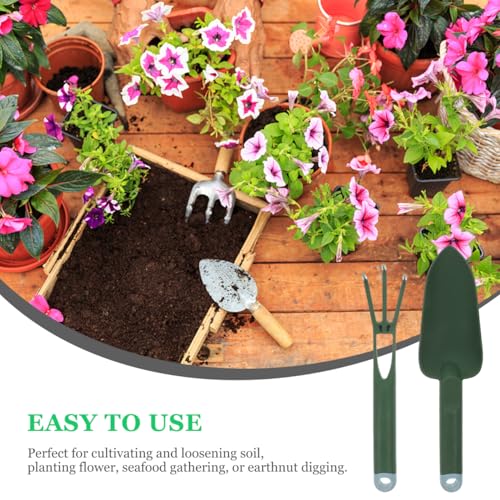 Kit de herramientas de jardinería con pala y rastrillo miniatura 5