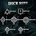 DND Dice, Dungeons and Dragons Metal Dice Set Polyhedral Role Playing Gaming HNCCESG Hollow Cthulhu Dice for Table Game RPG (Black)