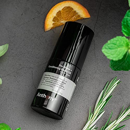Anthony Pre-Shave And Conditioning Beard Oil, 2 Fl Oz, Contains Rosemary, Basil, Olive And Calendula Oils, Hydrates, Softens, Nourishes, And Conditions Skin #TOP3