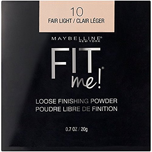 Maybelline Fit Me Loose Finishing Powder, 10 Fair Light, 0.7 oz (Pack of 2)