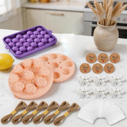 Herramientas de silicona en kit con cuerda y etiquetas para diseño de flores 4