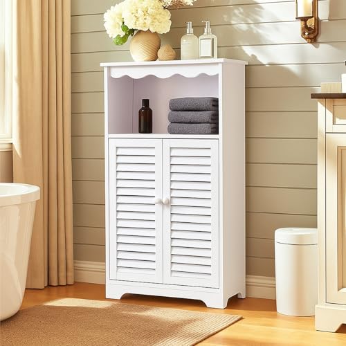Pinkgarden Armario de almacenamiento independiente de PVC, impermeable, con cajón y puerta, organizador para baño, cocina, sala de estar, oficina, 75 cm de alto x 34 cm de ancho x 24 cm de profundidad