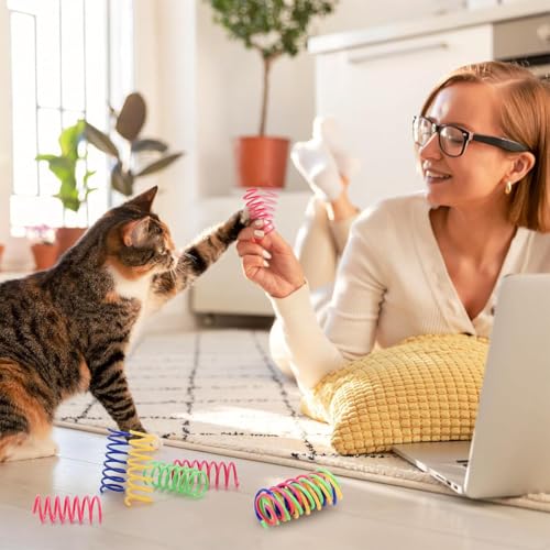 Lot de 40 Ressorts en Spirale Chat Jouets pour Chat Jouet en Plastique – Image 6