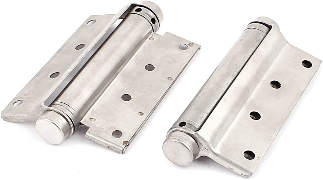 RACO 4Inch Stainless Steel Door Hinge, Brushed Finish, Modern Style, Silver, Pack of 2