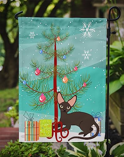 Drapeau chat Peterbald Noël décoration jardin extérieur petit format multicolore - 4