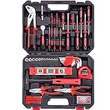 M MEEPO Tool Set, 186-Piece Tool Kit for Men Women Home and Household Repair, Complete Home Tool Kit for DIY, College Students, with Solid Toolbox