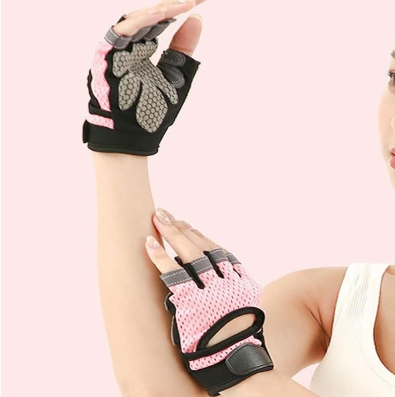 Outdoor Sports Mountain Climbing Cycling Yoga Fitness Training Nylon Half Finger Gloves