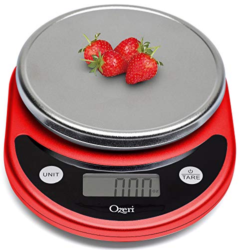 Ozeri Pronto Digital Multifunction Kitchen And Food Scale, Black On Red #TOP5