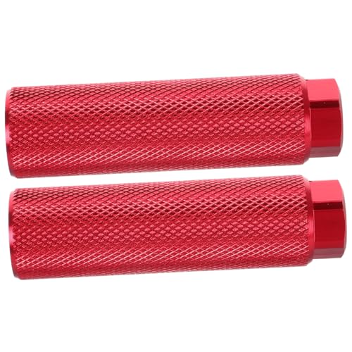 GALPADA Mountain Bike Pegs 2pcs Bicycle Rear Foot Pegs Red Aluminum Alloy Construction Easy to Install Comfortable Ride