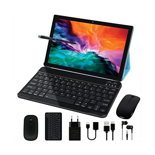 GOODTEL Tablet 10 Zoll Android 12 Prozessoren Octa-Core 4 GB RAM 64 GB ROM, Smart IPS, Batterie 8000 mAh, 5 MP + 8 MP…