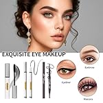 Makeup Kit for Women - Full Kit for Beginners Teens Girls, Includes 2 Eyeshadow Palettes, Blush Contour Highlighter Palette, Lip Gloss Set, Concealer - Black Case - Image 5