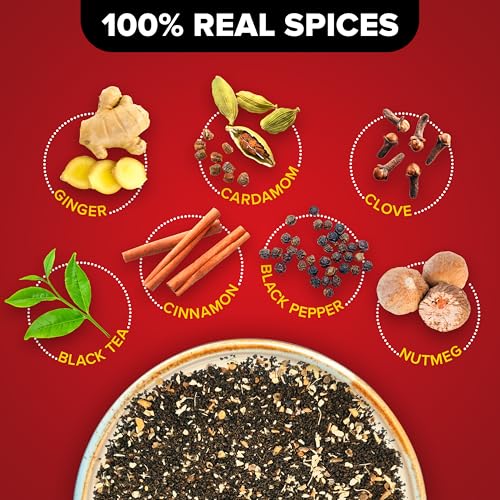 Image of Jaago Masala Tea, 1 kg | Real Spices Only | Masala Chai | No Added Essence | Benefits of Real Herbs & Spices (Pack of 2)